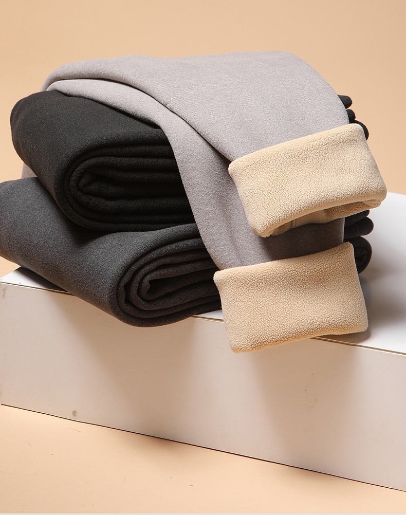 莫代尔保暖裤男加绒加厚羊毛裤打底裤修身棉裤男秋冬季保暖内衣毛绒裤