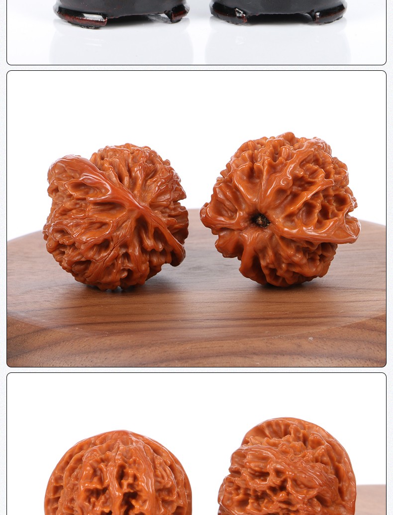 集祥阁 文玩苹果园狮子头文玩核桃苹果圆机刷包浆高抛矮桩男士手把件