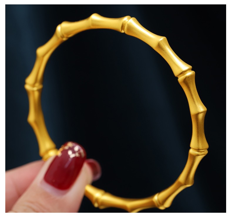 9竹节手镯 节节高实心时尚手环送妈妈送老婆 定制款 53.