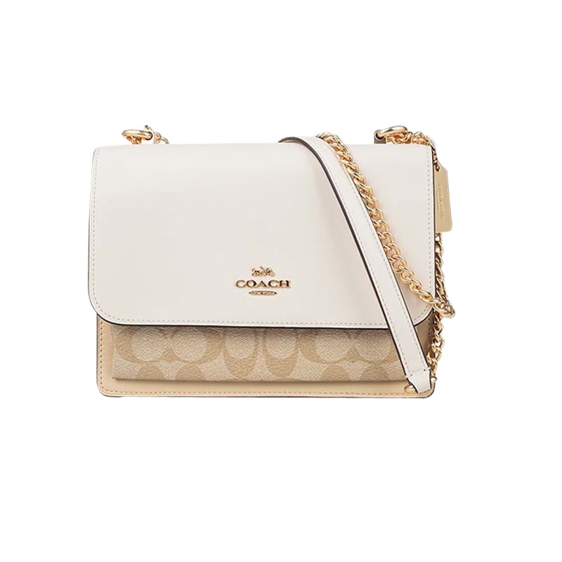 coach蔻驰女包轻奢新款风琴包女士百搭链条斜挎包时尚单肩包小方包
