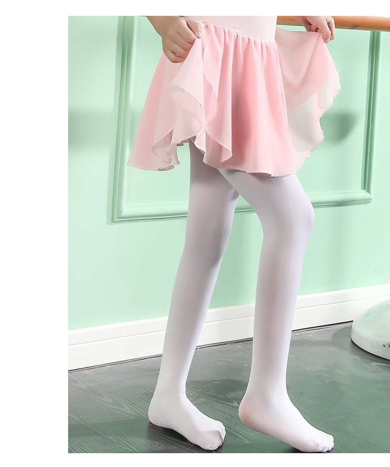 宝娜斯2条装天鹅绒小学生连裤袜春秋中学生舞蹈丝袜肤色白色60ds码
