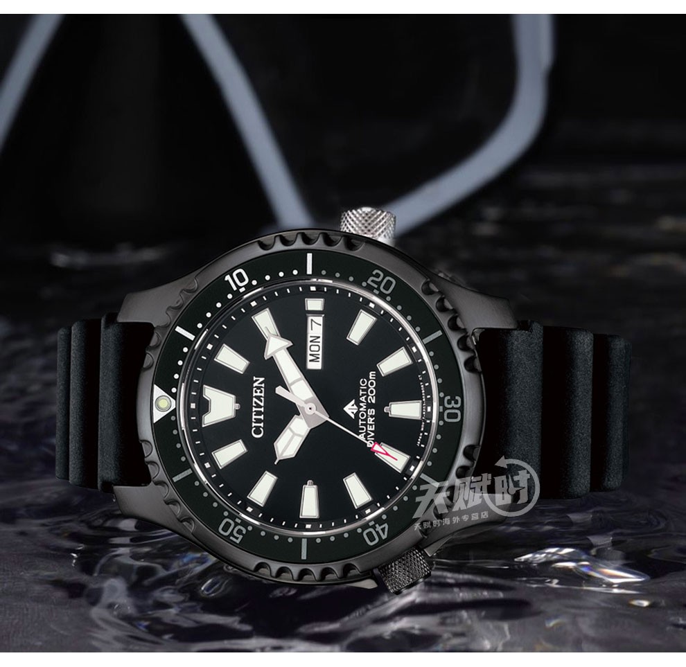 西铁城citizen手表新款自动机械限量版潜水表夜光运动男表ny013814x