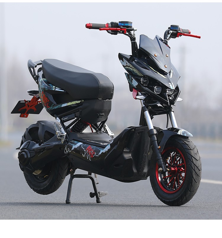极客战狼电动车72v高速大功率电动摩托车x成人锂电池外卖60v电摩 极速