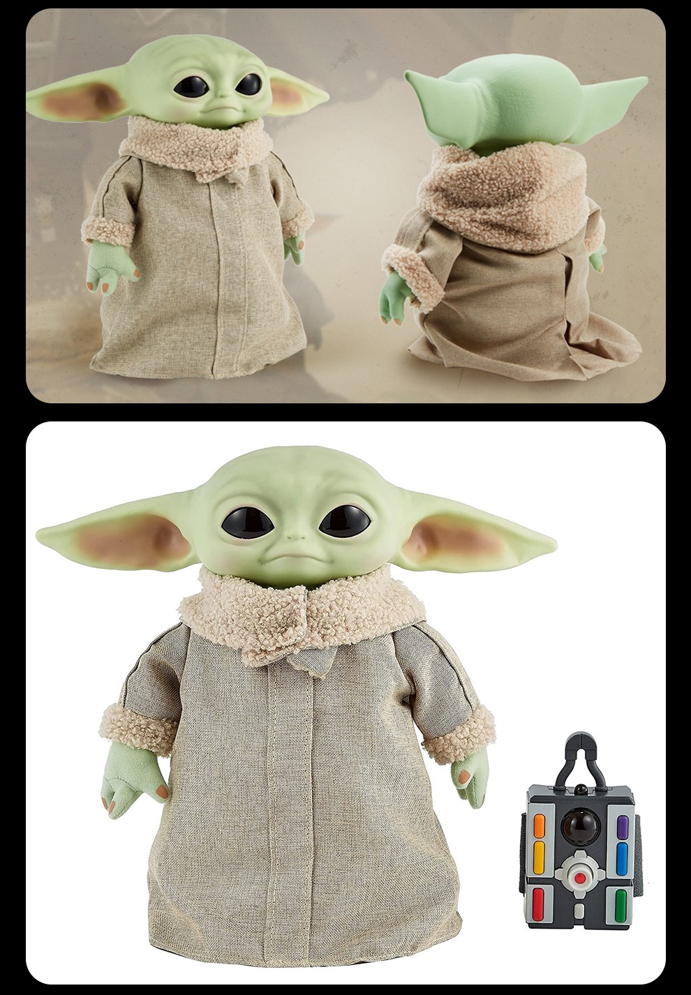 星球大战曼达洛人小尤达宝宝大师手办模型公仔娃娃带背包 【现货】