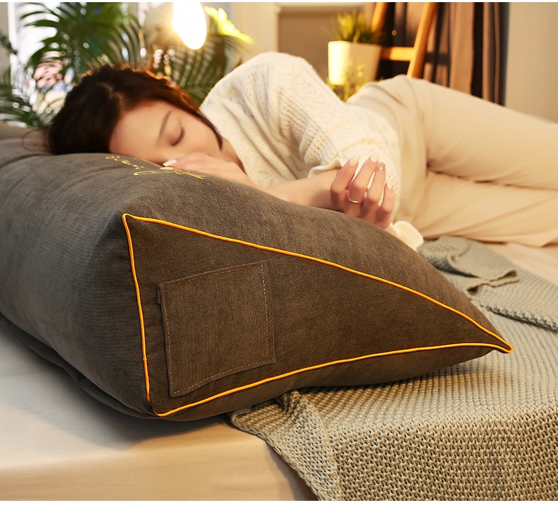 南极人家纺床头靠枕靠背软包高档轻奢可拆洗三角靠垫靠枕榻榻米床靠枕