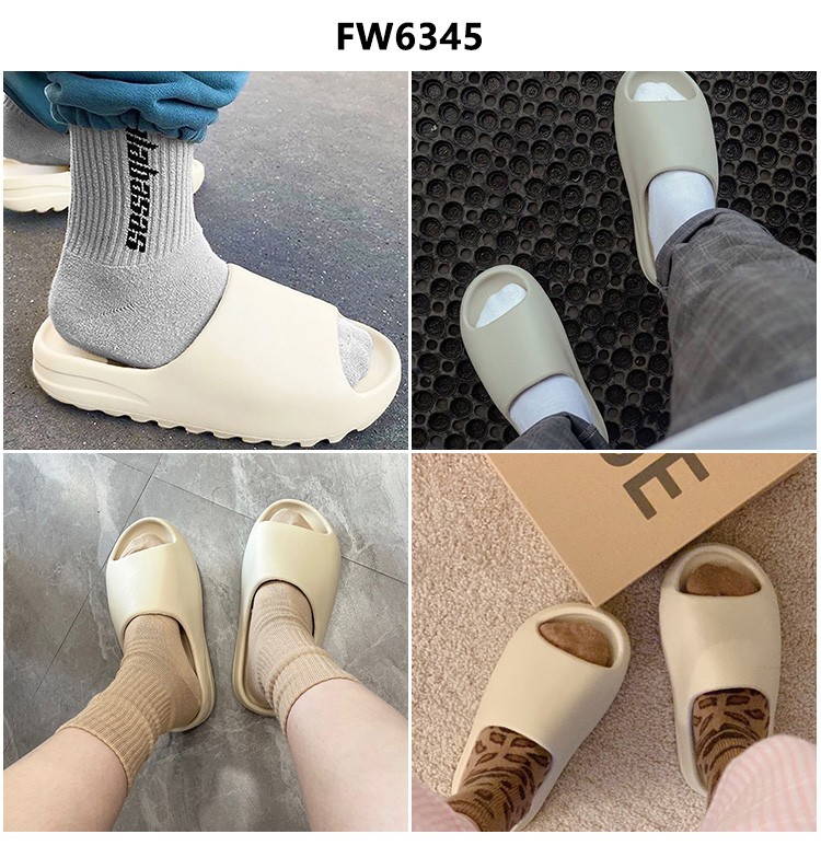 adidas阿迪达斯yeezyslidebone骨白男女同款拖鞋fw634544