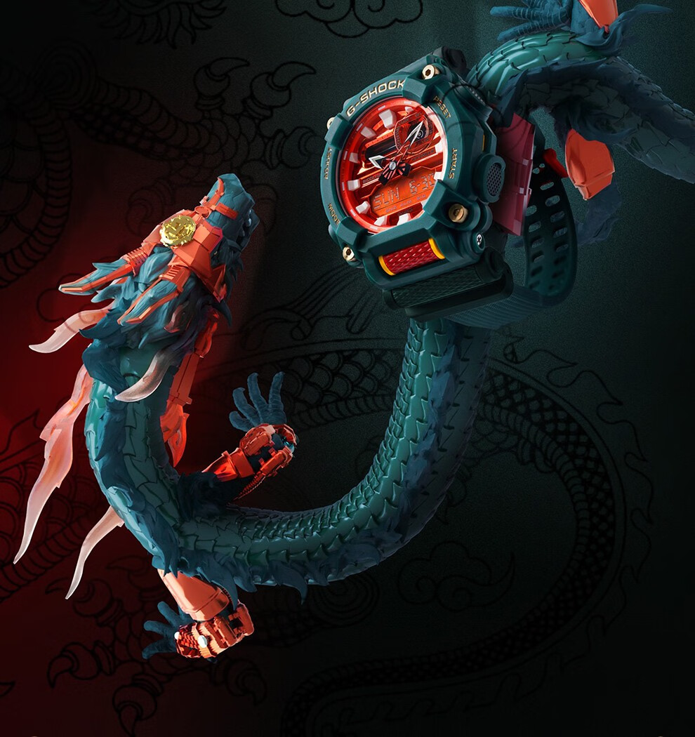 卡西欧(casio) g-shock系列运动时尚潮流中华龙国潮新势力同款防水大