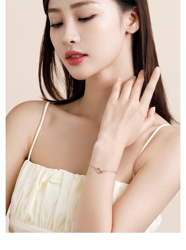 瑞德罗曼莫比乌斯环手链女轻奢小众手饰时尚饰品女士首饰生日礼物送女