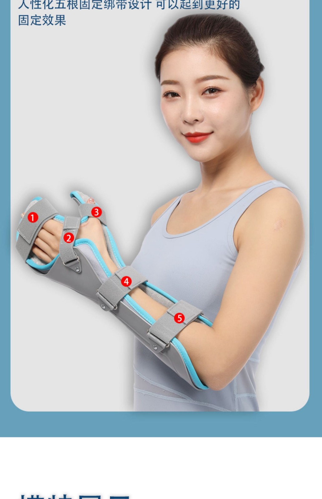 医用腕托矫形器功能位手托前臂护具手腕骨折损伤支具普通款左手