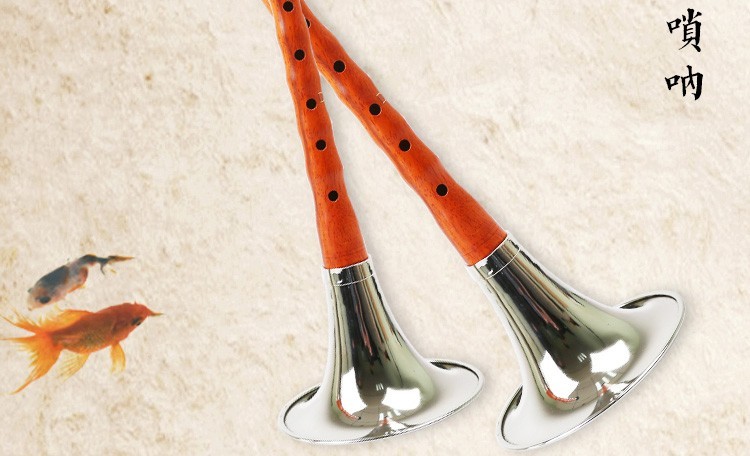 乌木黑檀唢呐红木唢呐成人初学者唢呐乐器民族乐器全套喇叭黑檀d调白