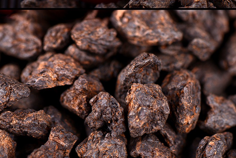 【1斤罐装】乌金10年糯香茶化石碎银子云南勐海布朗熟茶散茶老茶头