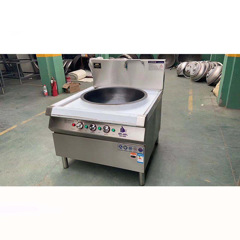 煜灿电磁炉商用大锅灶食堂电炒锅酒店学校幼儿园用大型电热炒炉电炸锅