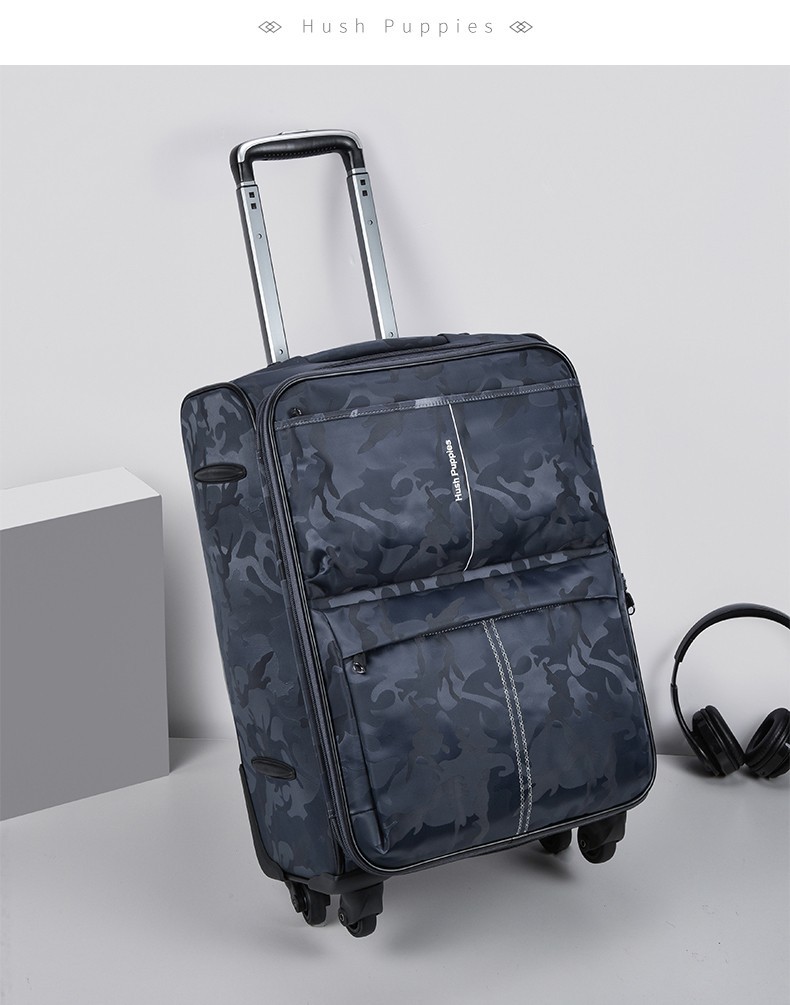 暇步士hushpuppies拉杆箱男商务旅行箱万向轮男士行李箱20英寸登机箱