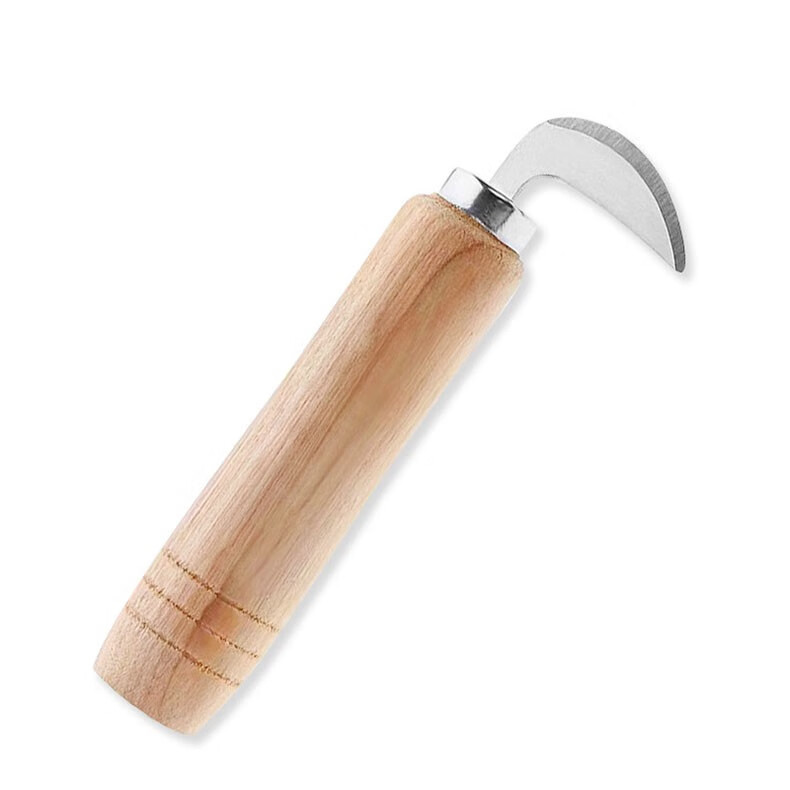 新款木柄青皮核桃刀开核桃神器家用挖剜破削去皮刀子专用开口去剥核桃