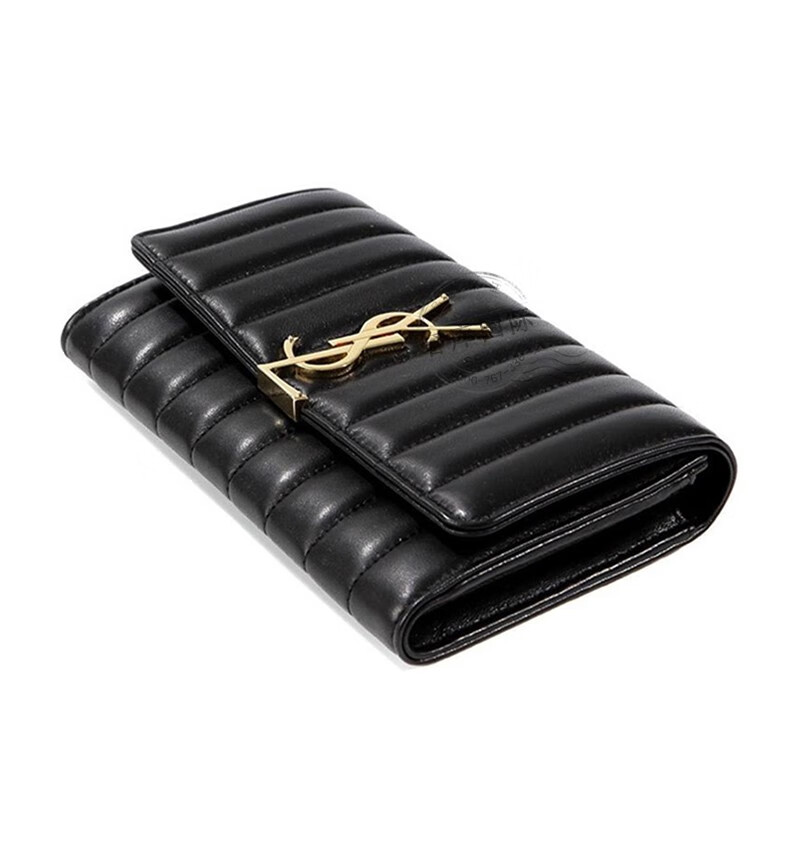 ysl圣罗兰钱包羊皮翻盖开合钱夹5399720yd011000黑色