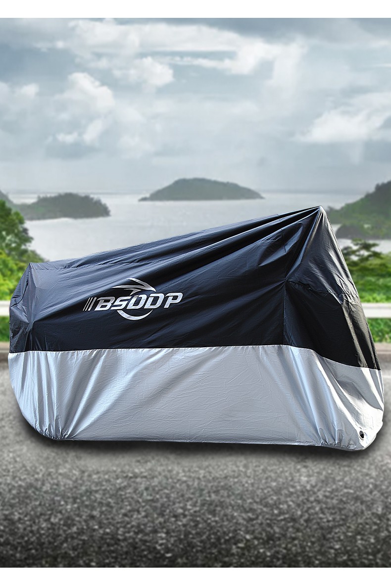bsddp摩托车罩衣防晒防雨踏板电动车加厚隔热防尘遮雨罩机车通用易