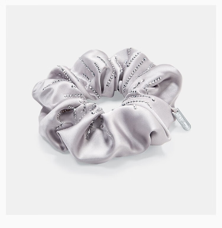 She's Light And Simple Rhinestone Soft Faux Silk Satin Hair Tie, Fashionable Headband, Birthday Gift for Girlfriend 14