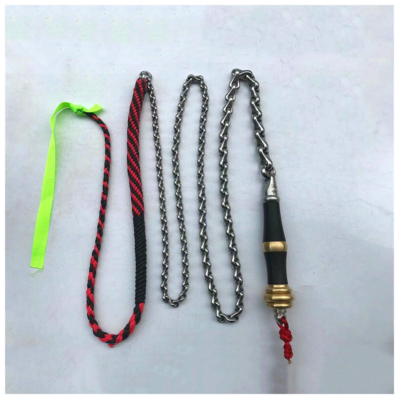 龙骨鞭麒麟鞭子响鞭健身甩鞭老年锻炼初学大全不锈钢短环钢鞭 整鞭1.