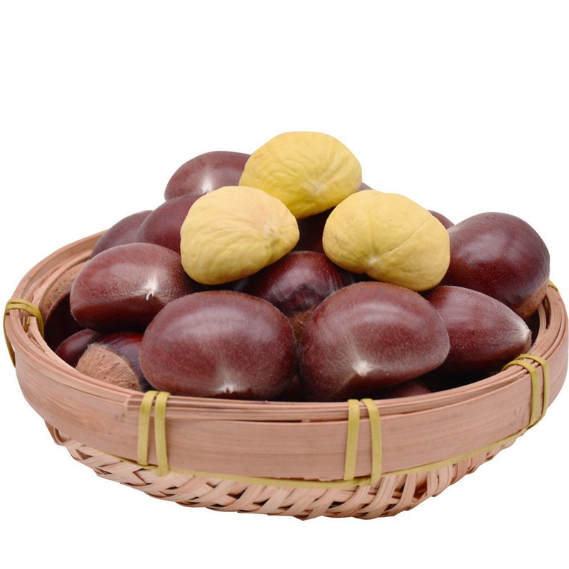 源外 贵州板栗新鲜野生板栗生毛栗子生尖毛栗锥栗圆栗油栗 5斤【图片