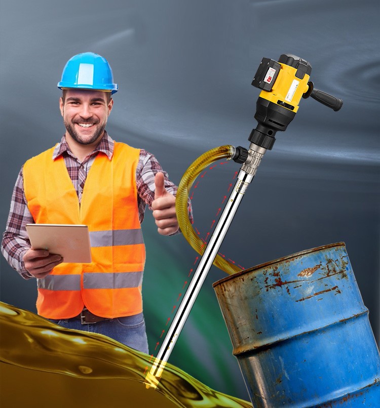 手提式电动抽液泵大功率电动油桶抽油泵柴油220v抽油器加油泵抽液泵