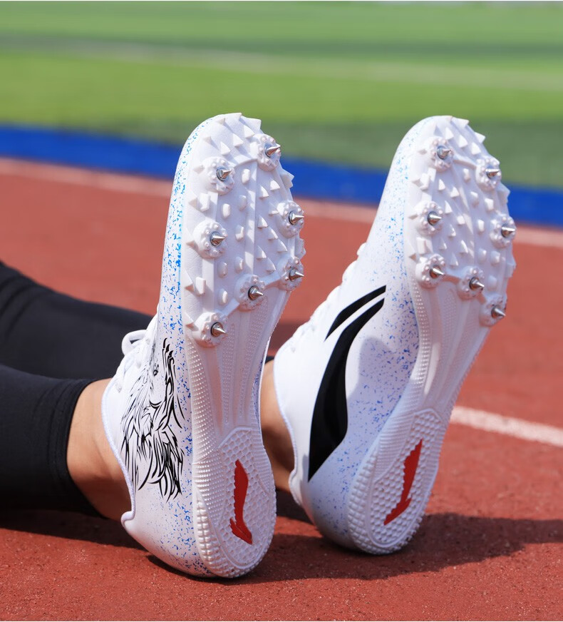 李宁(ni-ning)钉鞋田径短跑鞋 男女全掌鸳鸯 7钉学生体育中考试比赛