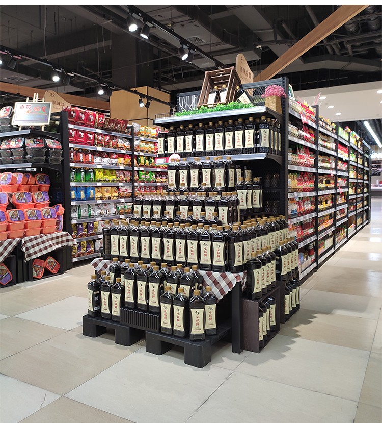 京潮港超市防潮垫板仓库货物隔断塑料托盘地堆平板卡板栈板堆头地台板