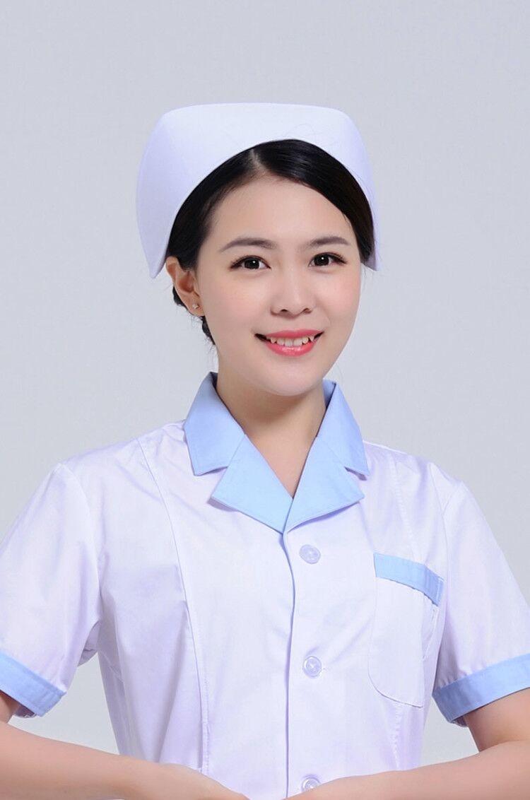 护士帽白色护士长帽美容医护帽护士服白大褂薄款硬挺女护士燕尾帽子大