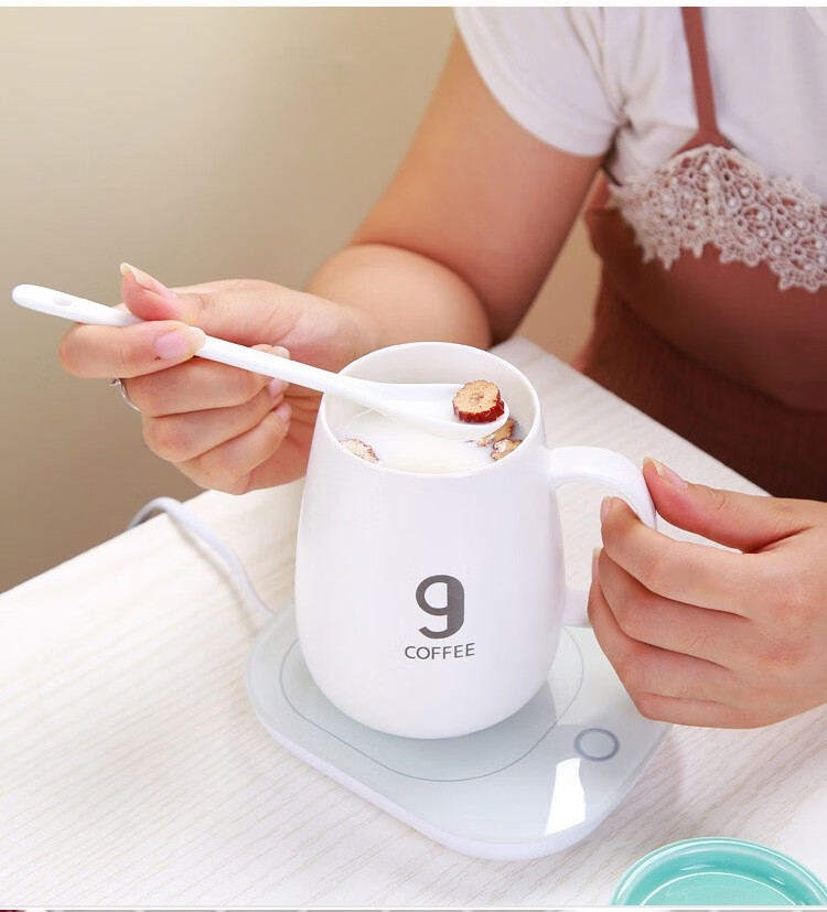 暖暖杯55度加热水杯热牛奶牛奶加热器加热奶杯恒温杯保温杯垫暖暖杯9