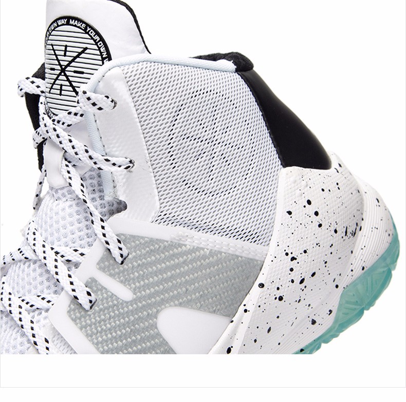 李宁男鞋运动鞋韦德队尚3.5战靴耐磨男士高帮篮球鞋 131-1白/黑 男43.