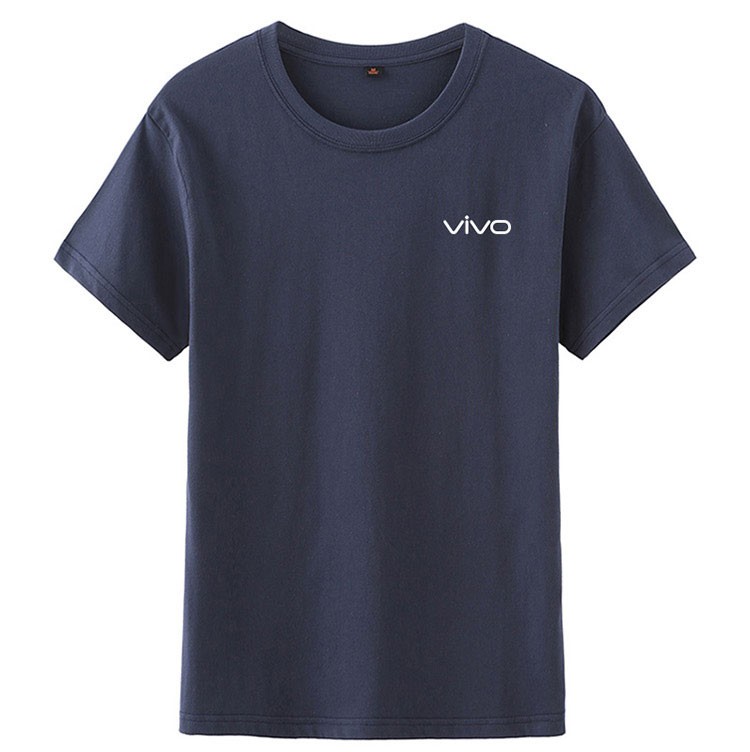 缔鲸(dijing)夏季vivo工作服t恤男女定制logo手机店vivo5g工服短袖