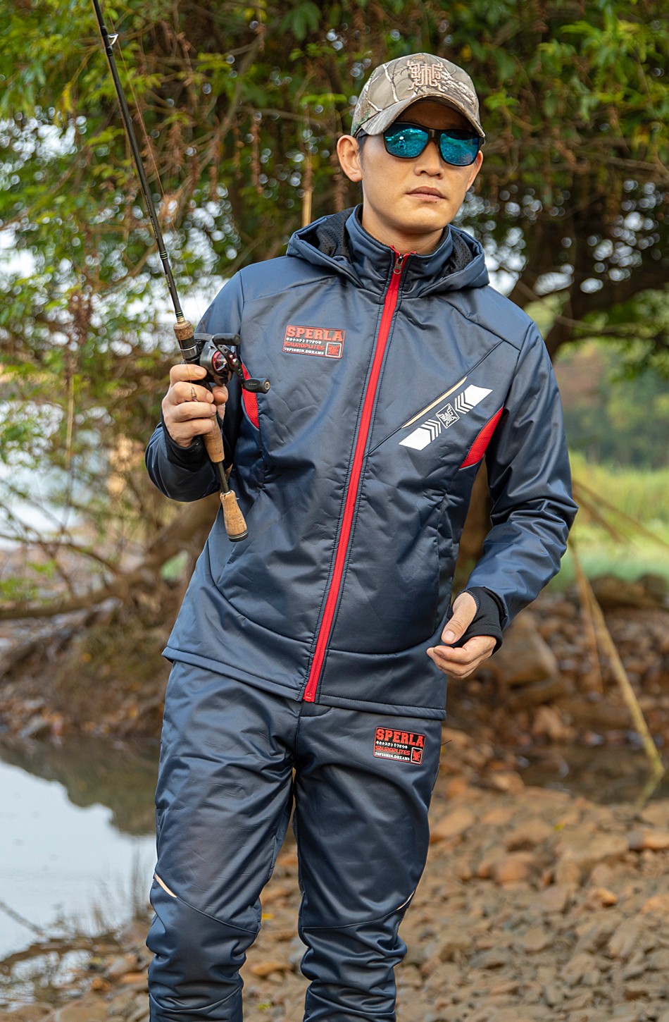 诺诗登rouhildy钓鱼服套装男秋冬防寒防风防水矶钓户外套装套装衣服