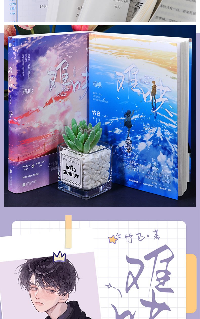难哄小说正版实体书人气畅销作家原创青春校园竹已小说难哄上册温柔