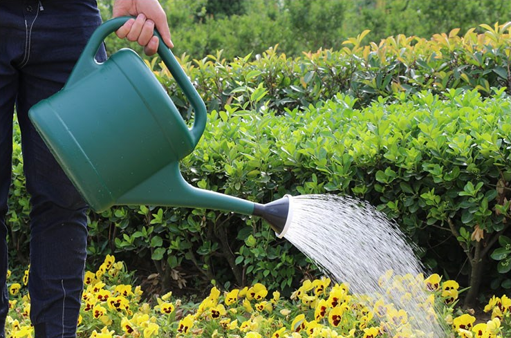 农用桶浇菜挑水桶壶大容量洒水壶塑料洒浇花大号大容量特大 墨绿色洒