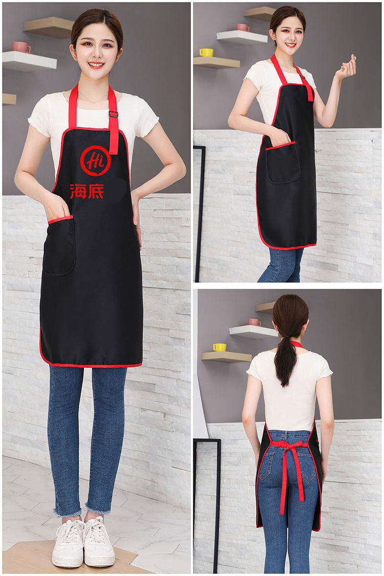 玺柠订做客用围裙定制logo印字海底捞烤肉餐厅饭店火锅店客人专用围裙