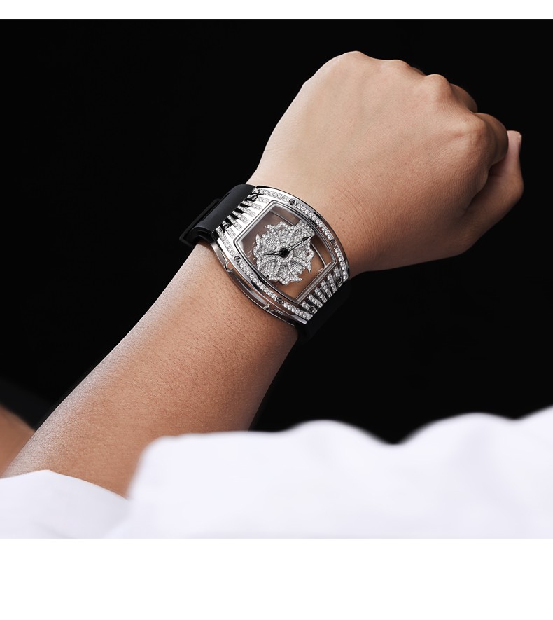 veecans时来运转满钻时尚腕表女表