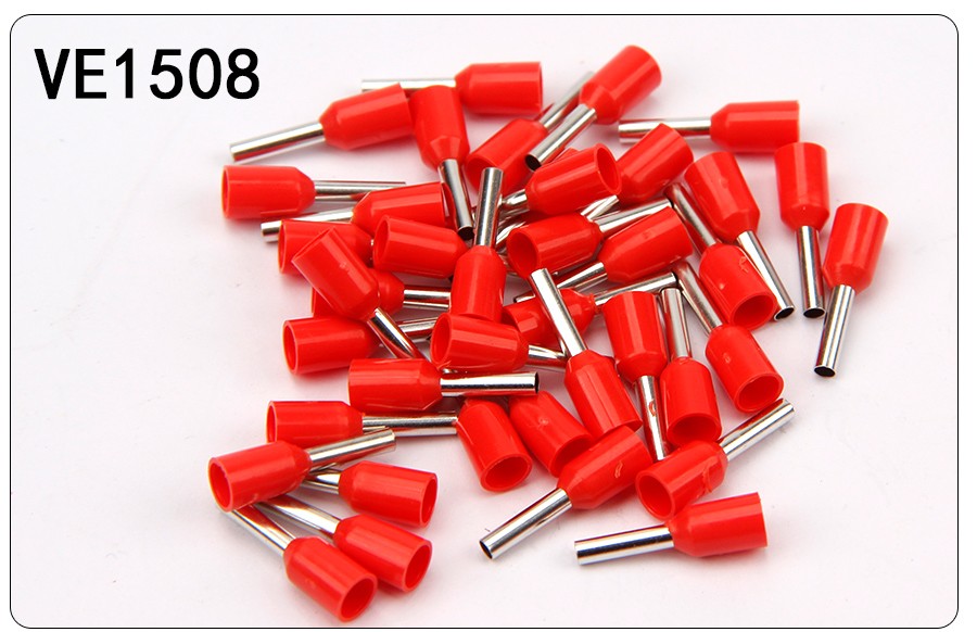 万特弗针型线鼻子欧式管型铜鼻子电线接头盒装ve0508压线线耳接线器