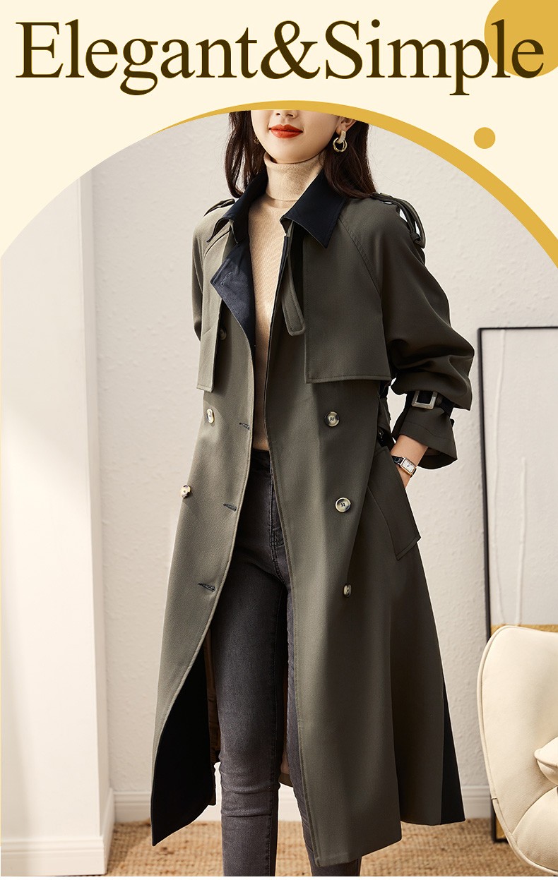 沐韵丰高档品牌女装高端高级感风衣女中长款2022春秋装新款时尚显瘦