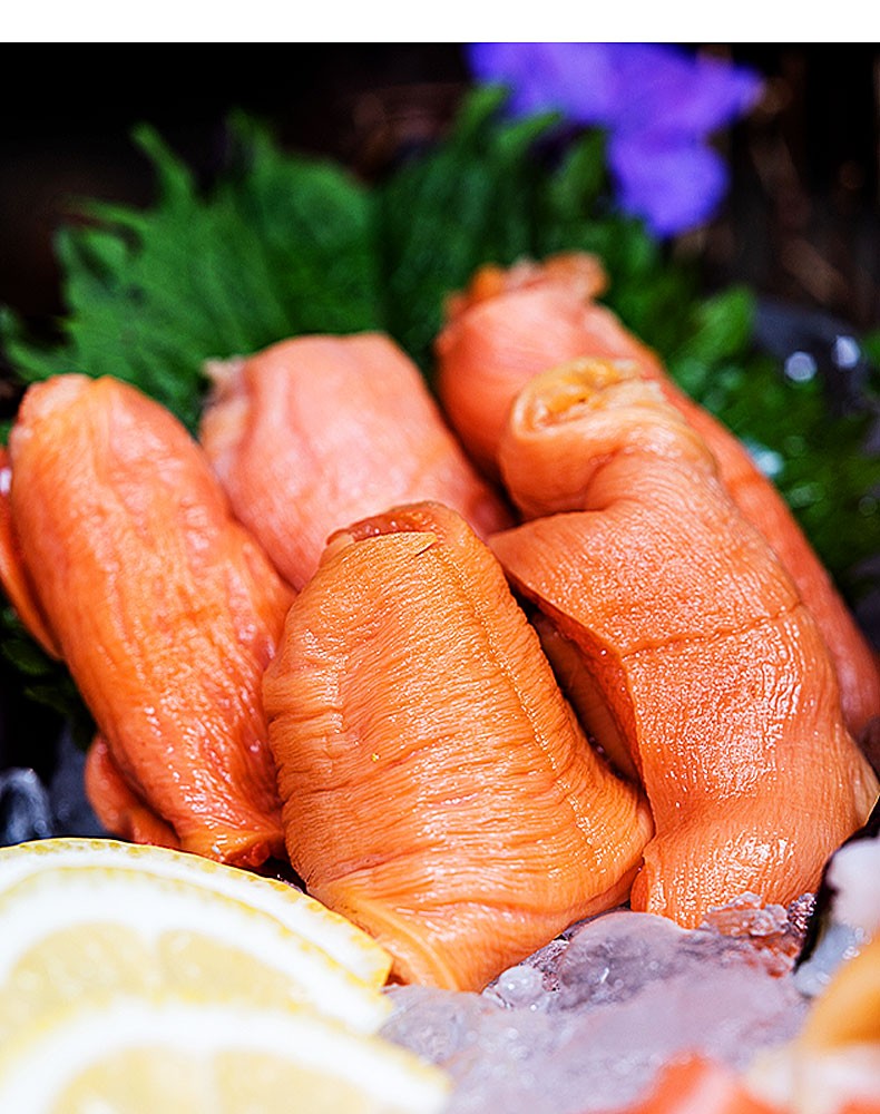 品鲜猫冰山蚌新鲜刺身北极冰山蚌80g开袋即食兰花蚌日式料理寿司食材