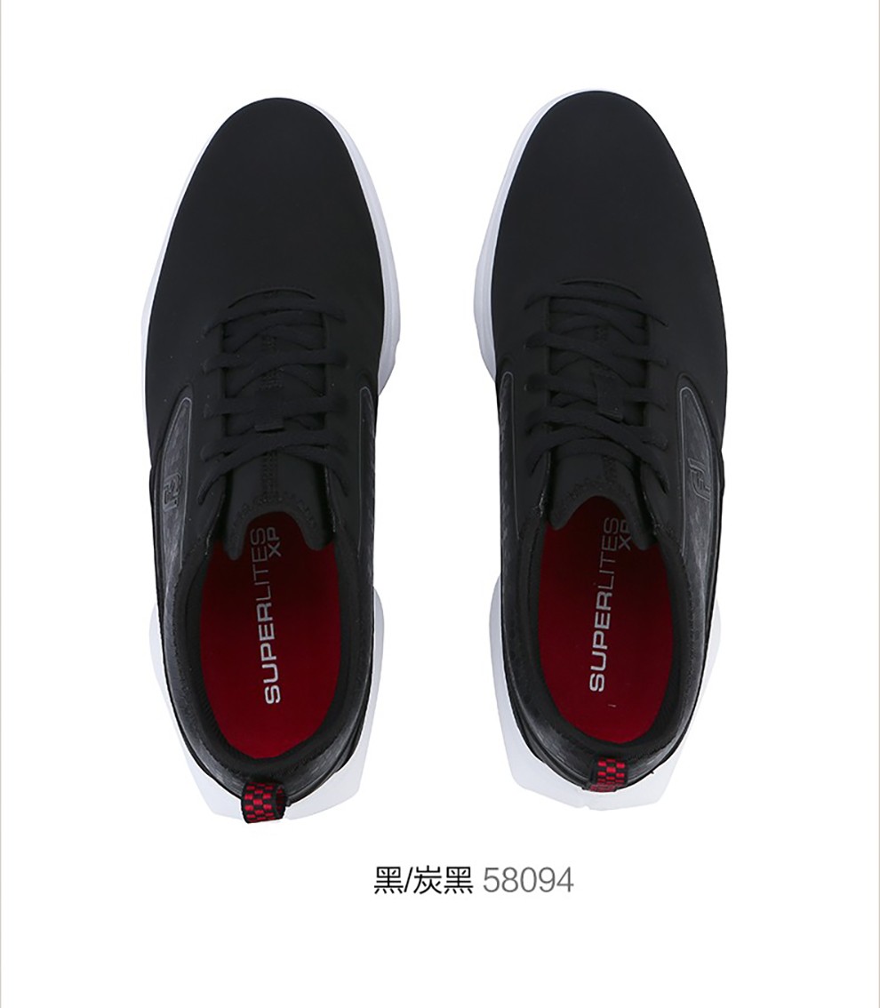 footjoy高尔夫球鞋男鞋fj superlites xp 高尔夫鞋子 无钉鞋 58090 藏