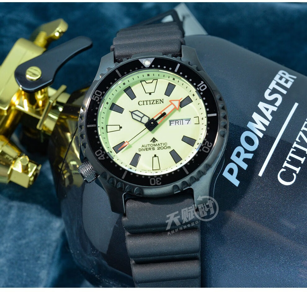 西铁城citizen手表新款自动机械限量版潜水表夜光运动男表ny013814x