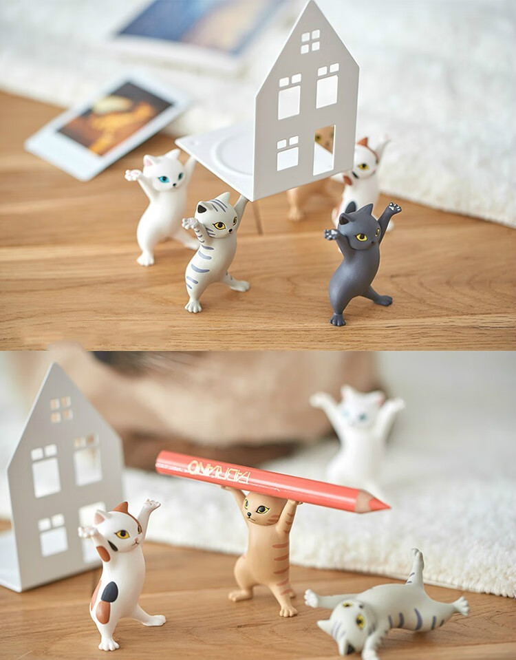 混色3只托举猫咪【图片 价格 品牌 报价】-京东