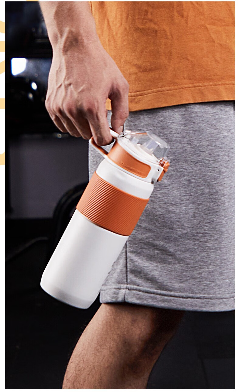 私家良品 吸管保温杯成人男女士孕产妇月子316不锈钢学生情侣大容量