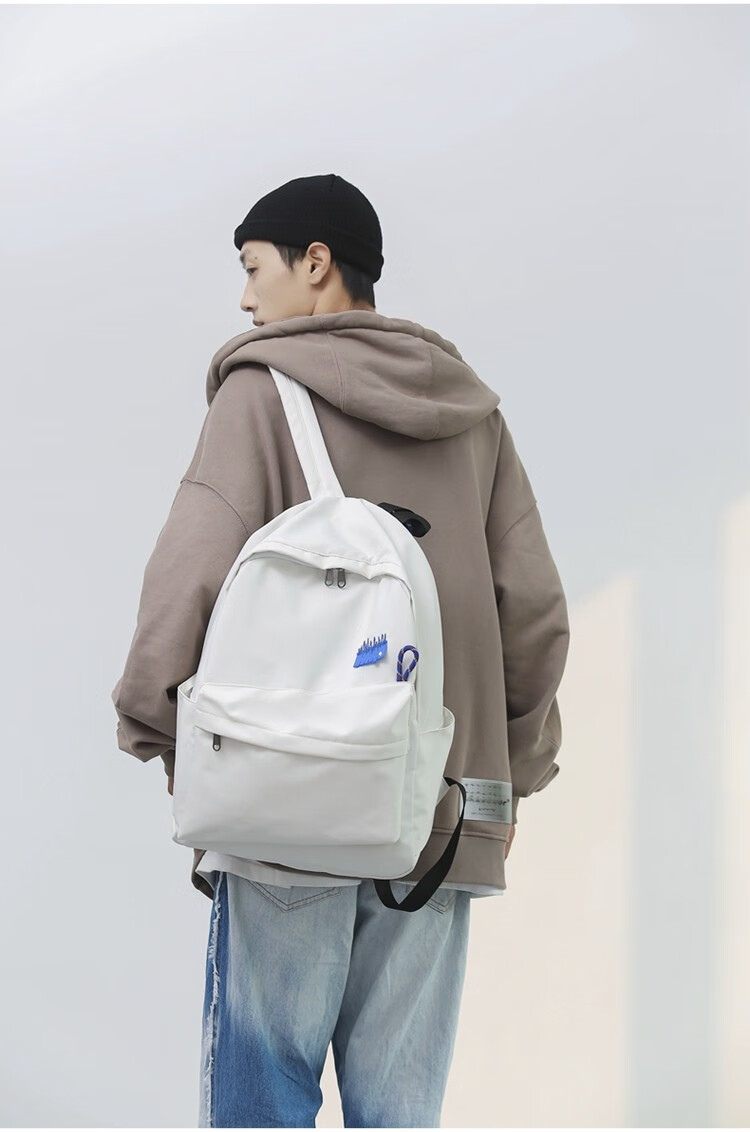 尼阑小个性书包男高中生设计感小众男生背包潮ins风双肩包女大学生