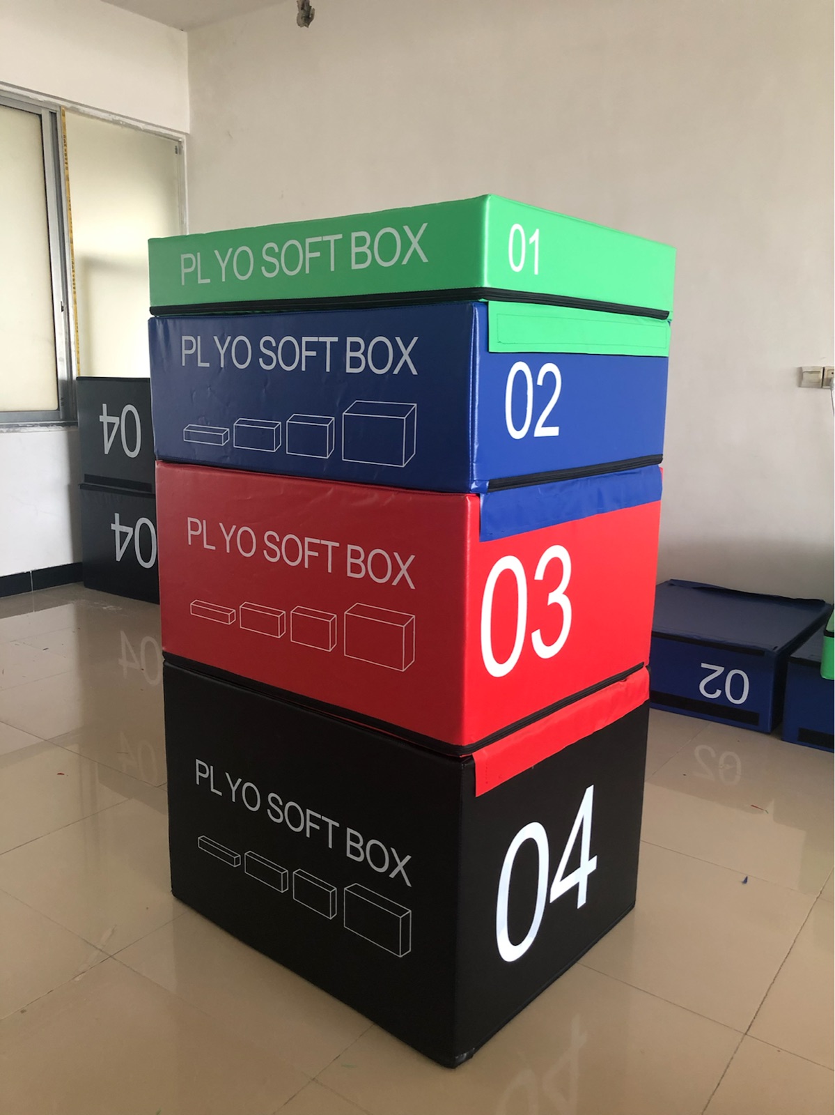 四合一跳箱爆发力弹跳pu软体组合训练跳箱跳凳健身房