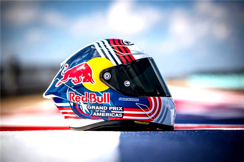 【红牛限定】hjc碳纤维全盔rpha1头盔red bull版花头盔奥斯丁赛盔 pol