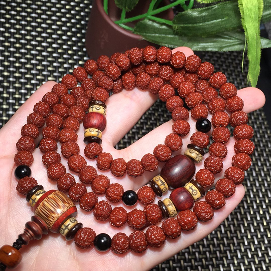 玉化小金刚材质菩提尺寸78mm