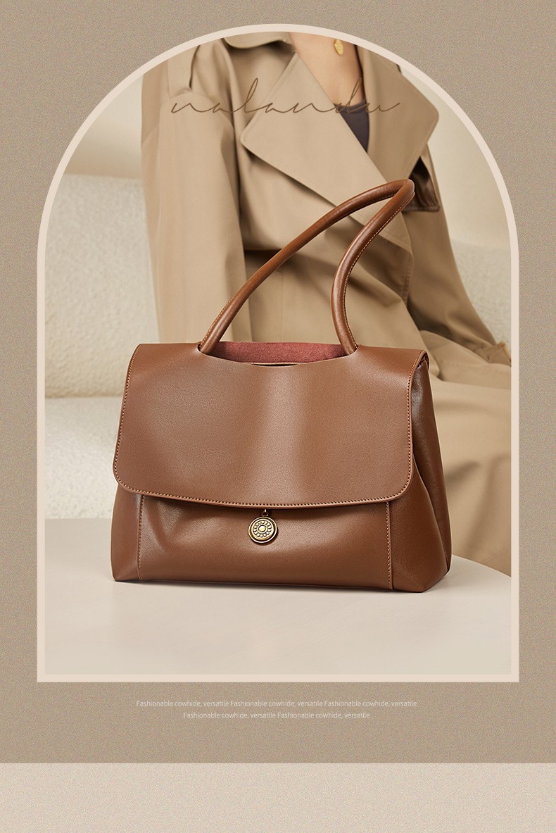 杜莎菲尼dosrfini品牌包包女包新款潮高级感单肩包女大容量托特包牛皮