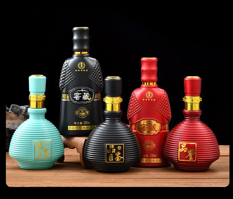 创意定制一斤装白酒瓶空瓶高档密封装饰瓶散酒瓶自酿瓶玻璃酒瓶5号