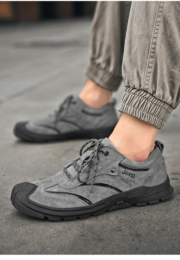 官方旗舰jeep吉普男鞋靴户外透气防滑旅游鞋中年运动男鞋户外徒步鞋子