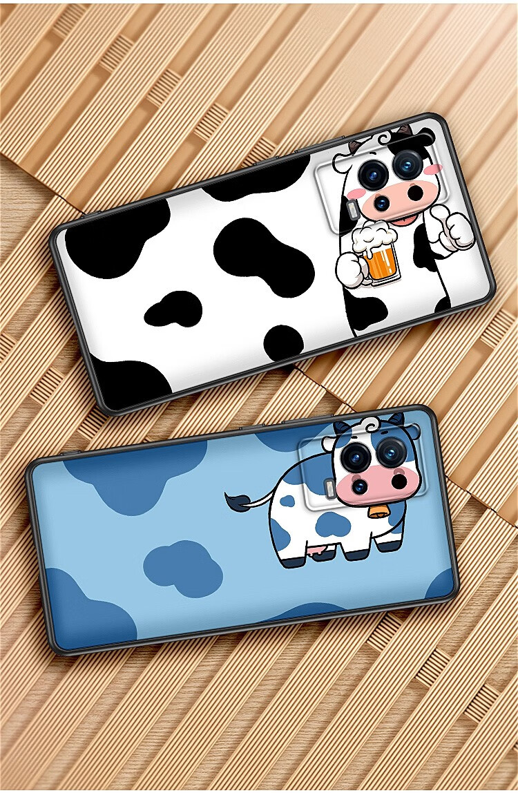 沃配牛啤小奶牛vivoiqoo8pro手机壳iqoo8创意por保护套搞怪原创网红